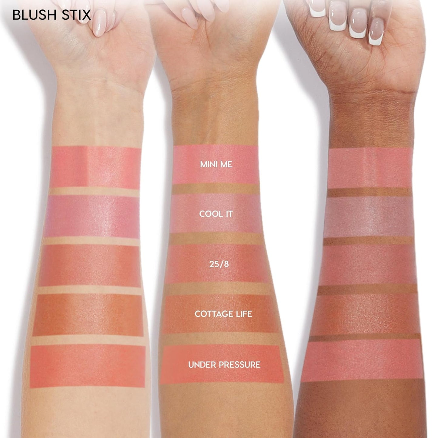 ColourPop Blush Stix - Cream Blush Stick with a Blendable, Hydrating Formula and Natural, Skin-Like Finish - Buildable Cream Blush for Cheeks, Eyes & Lips - Cool It (0.28 oz)