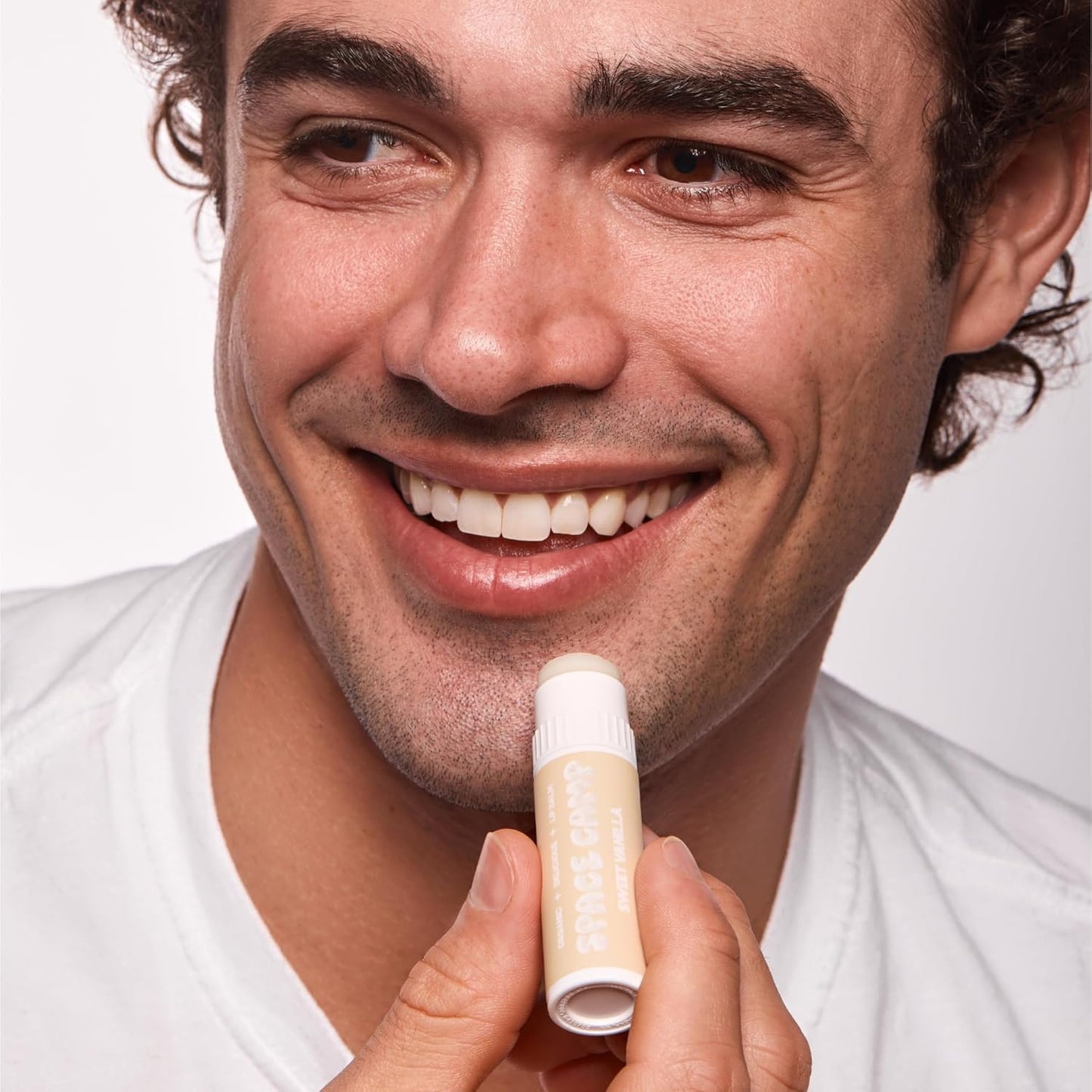 Space Camp Wellness Jumbo Lip Balm - Sweet Vanilla Organic Flavored Balm (2 Pack)