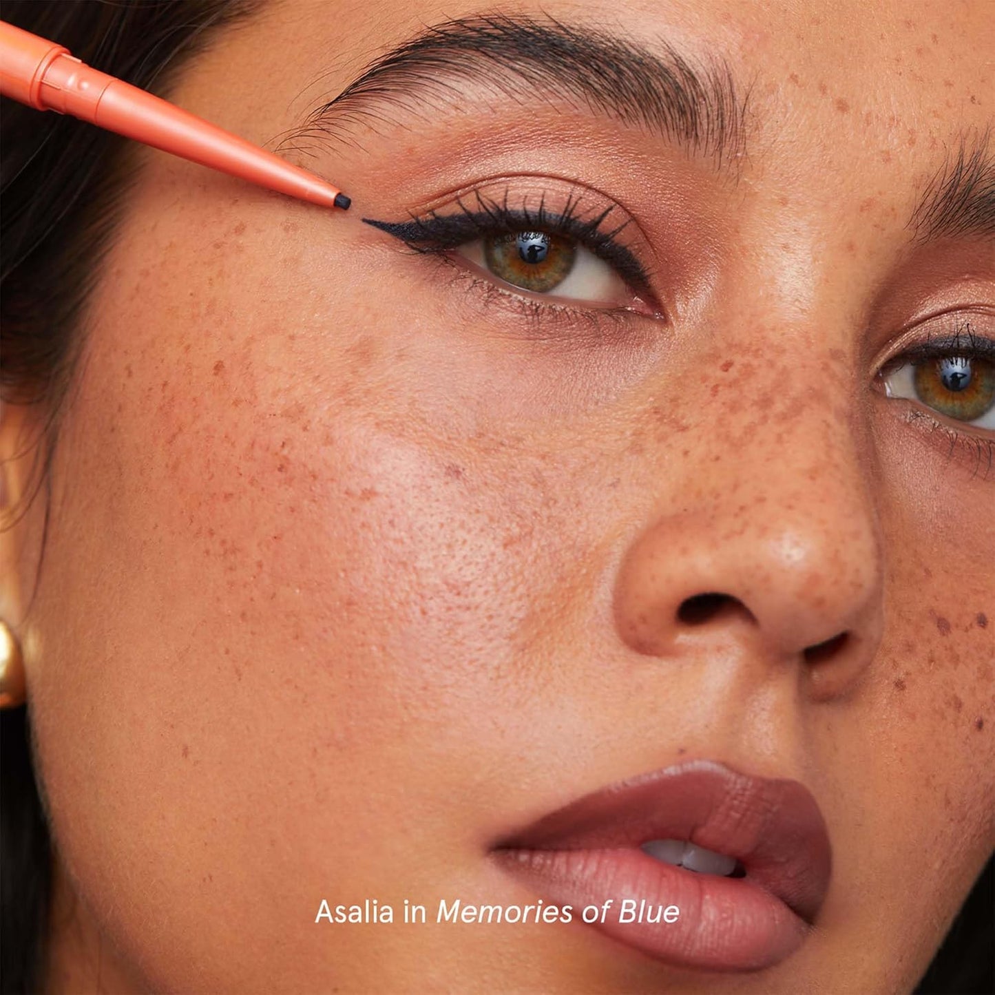 SOSHE Beauty - Waterproof Precision Eyeliner | 1.5mm Smudge-Proof Gel Liner | Easy Refills | Cruelty-Free, Certified Plastic Negative (Memories of Blue - Navy Blue)