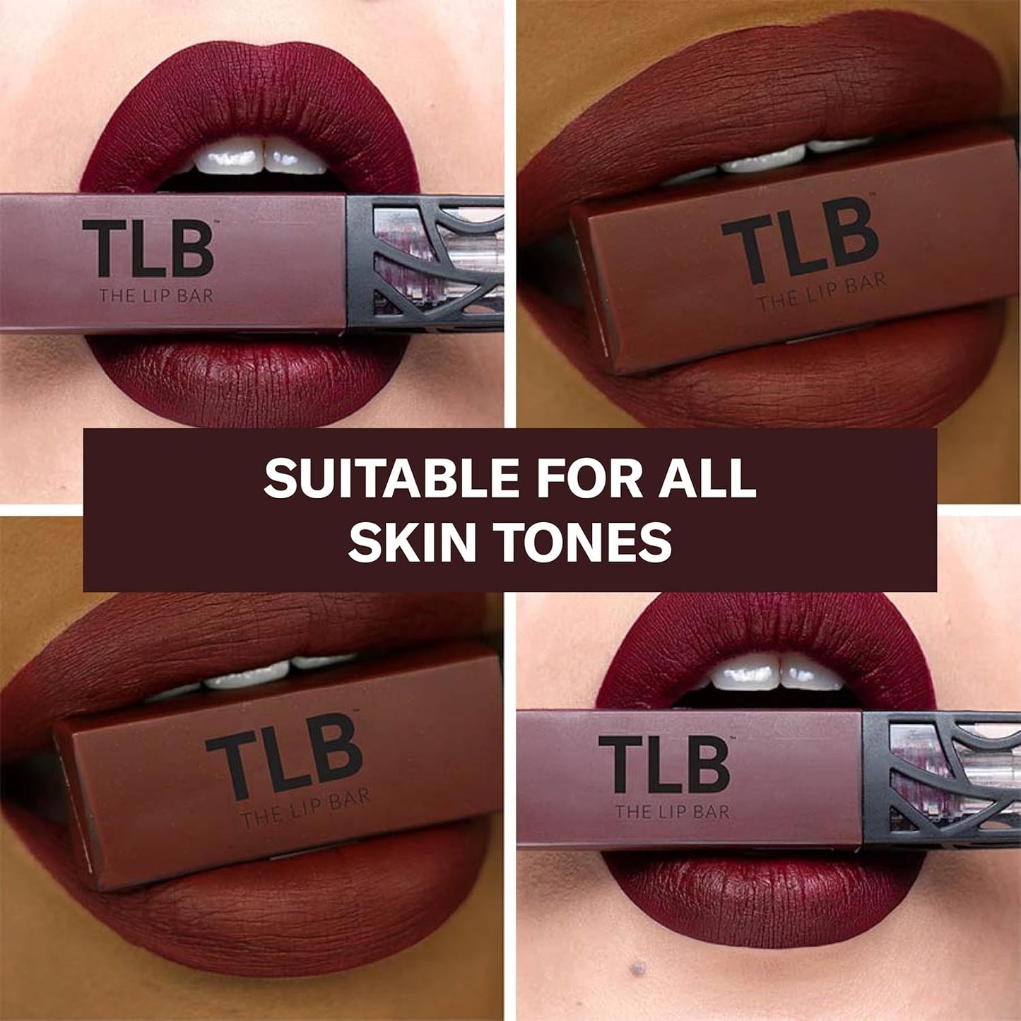 The Lip Bar - Nonstop Liquid Matte Lipstick, Rebel (Deep Burgundy) - High Pigment - One Swipe - Long Lasting - Jojoba Oil, Vitamin E - Vegan, Gluten Free, Cruelty Free - Makeup & Cosmetics - .24 fl oz