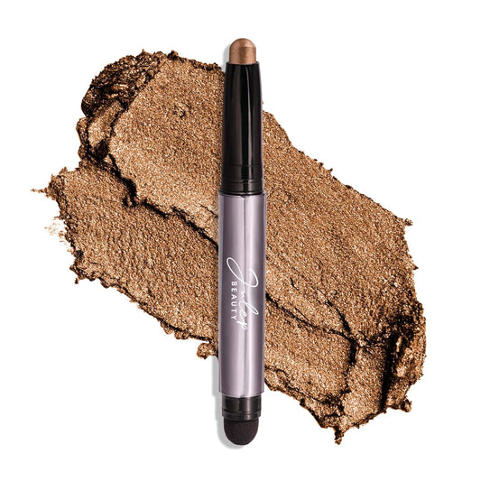 Julep Eyeshadow 101 Cream-to-Powder Waterproof Shadow Stick – Bronze Shimmer – Long-Lasting, Crease-Proof, Luminous Honey Brown Shimmer Eyeshadow with Built-in Smudger | alldaygood beauty