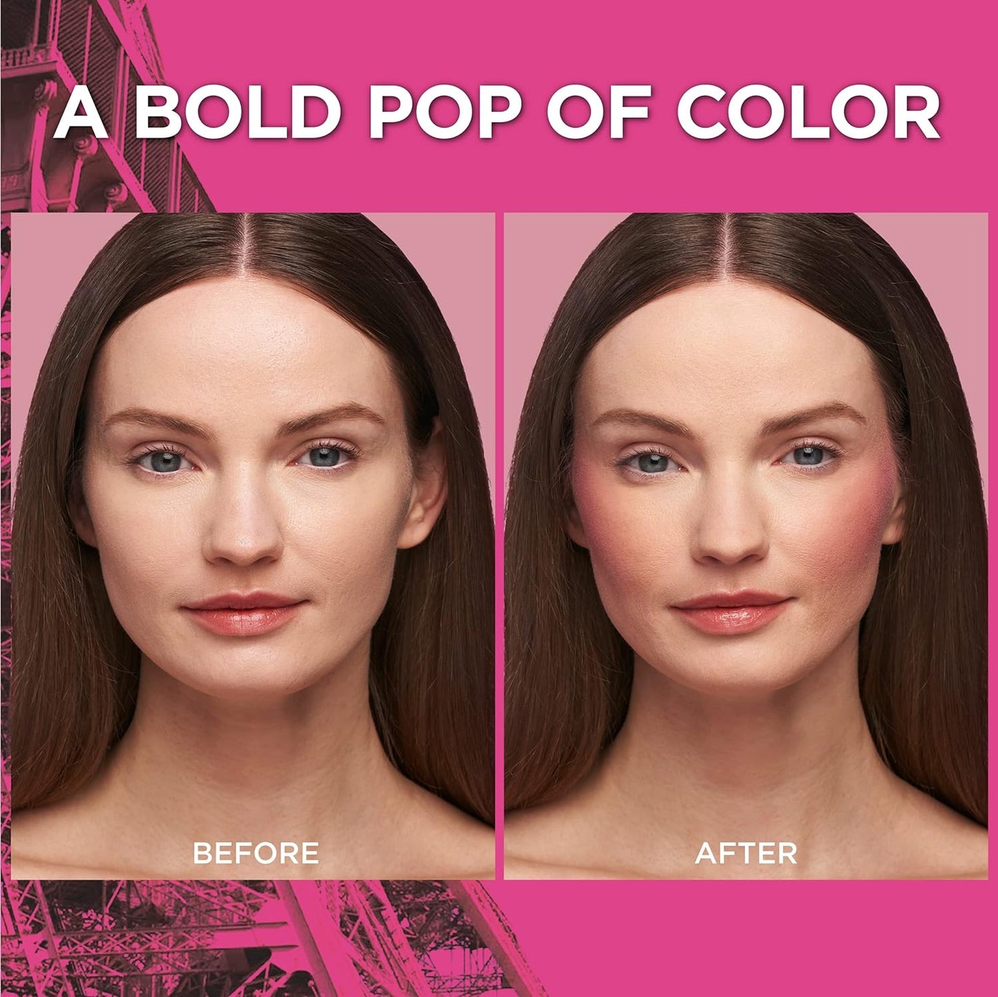 L'Oreal Paris Infallible Up to 24H Fresh Wear Soft Matte Blush, Blendable, Long-Lasting and Waterproof Cheek Make Up, Fearless Coral 05, 0.31 Oz