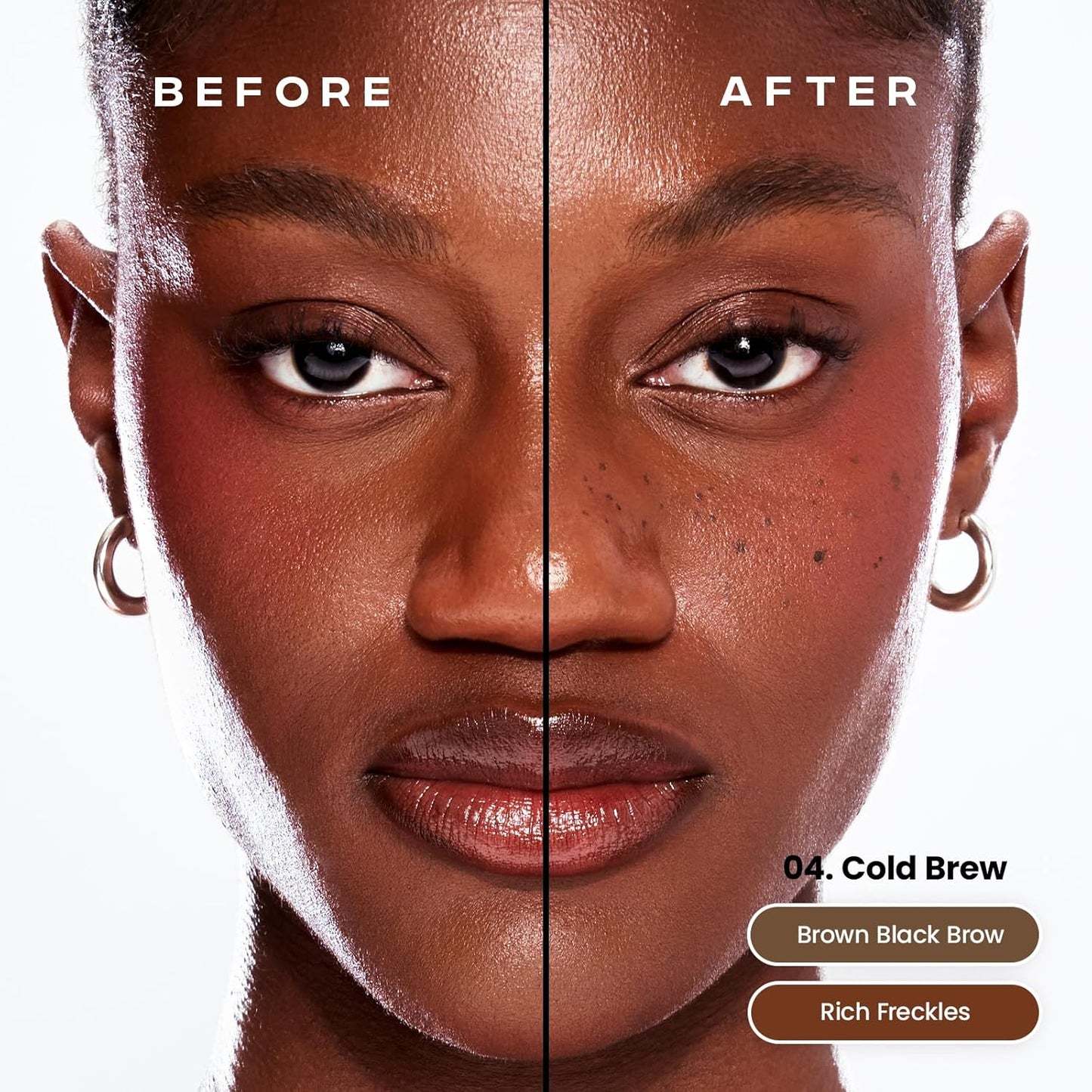 Sacheu Brow & Freckle STAY-N Tinted Eyebrow Gel & Faux Freckle Pen — 2-in-1 Longwear Water Resistant Brows Tint, Cruelty-Free & Vegan, Cold Brew