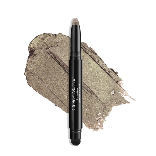 Cream Waterproof Hypoallergenic Eyeshadow Stick, long wear Metallic Glitter Matte Eye Shadow Pencil With Makeup Brush, Eye Brightener, 56 Bronze Metallic | alldaygood beauty