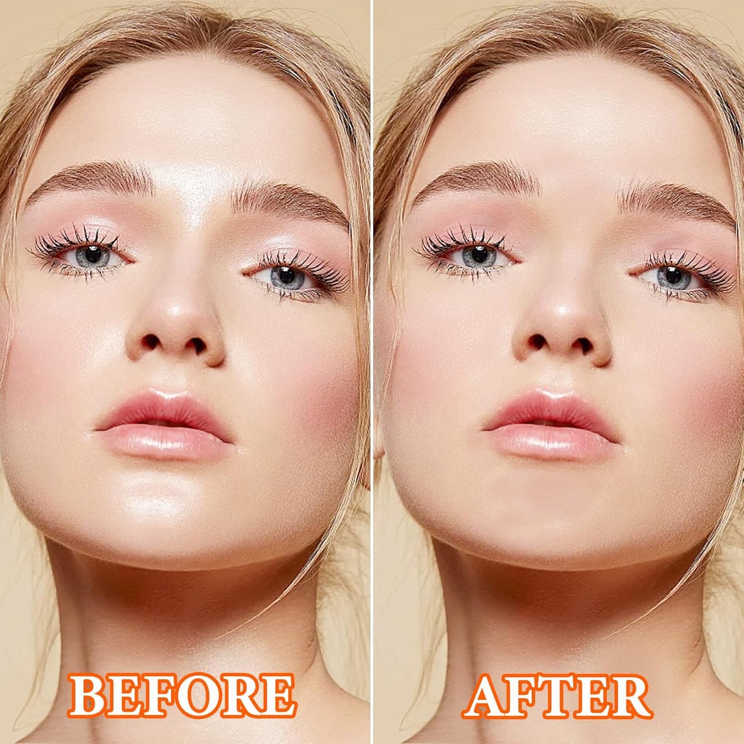 Loose Setting Face Powder,Loose Powder Lightweight & Breathable Setting Powder,Brighten Long Lasting Pigmented Waterproof Blurring Powder Natural Finish Face Makeup for Women （Ivory）