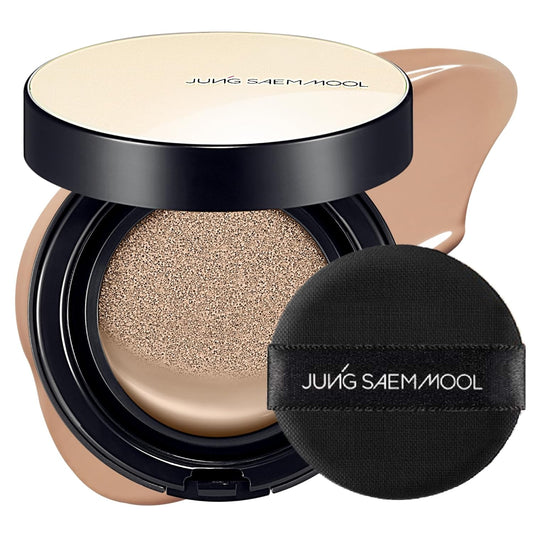 JUNG SAEM MOOL Essential Skin Nuder Cushion 26N Taupe Beige 0.49 Fl Oz, No Refill, Natural Radiant Finish Cushion Foundation with Buildable Coverage, Lightweight Texture, Korean Foundation Makeup | alldaygood beauty