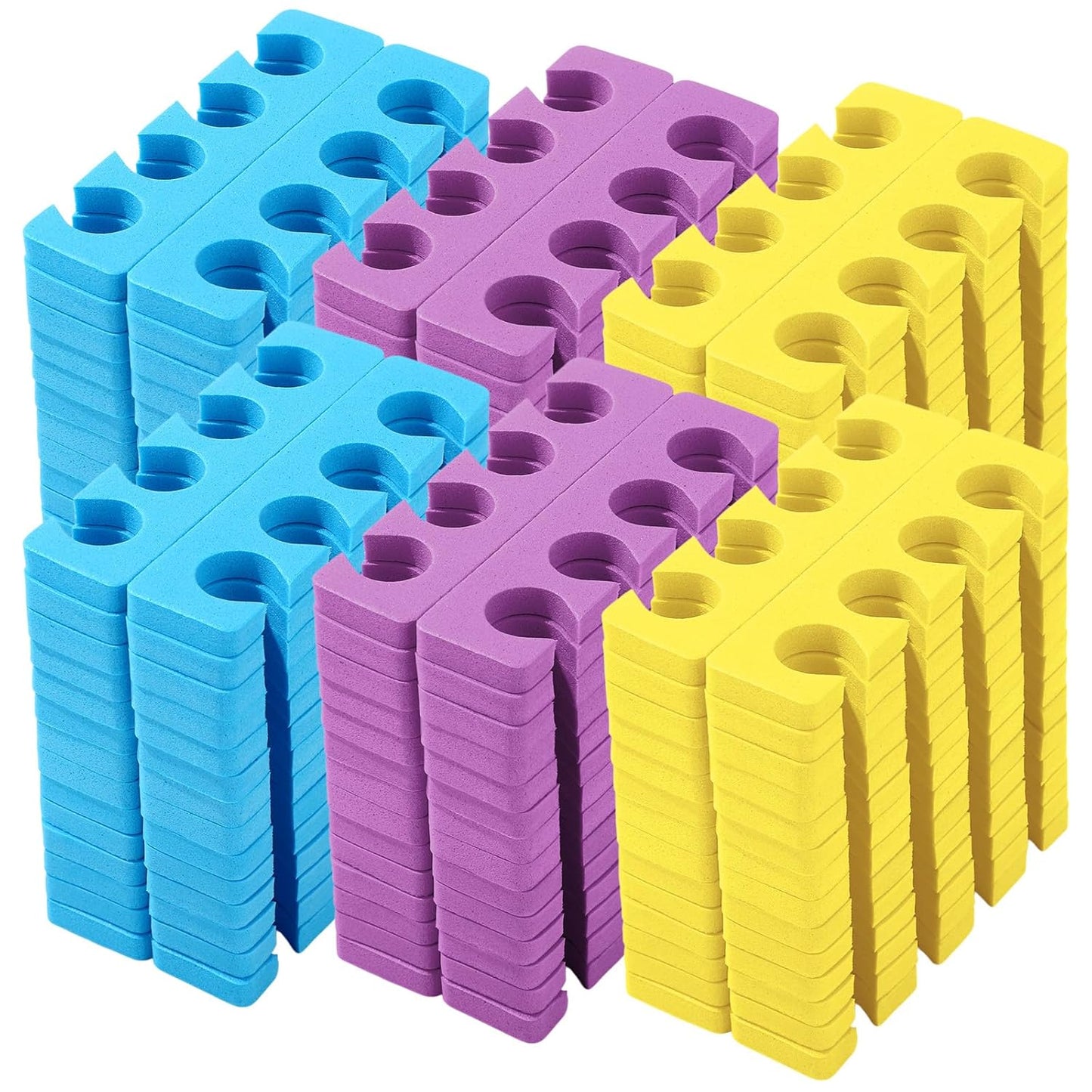 LemonRoad 300 Pcs (150 Pairs) Sponge Toe Separator Pedicure Finger Separator Tool Toe Divider Spacer Soft for Polishing Pedicure Manicure Coating Gel Painting Nail Beauty Accessory(Classic Color)