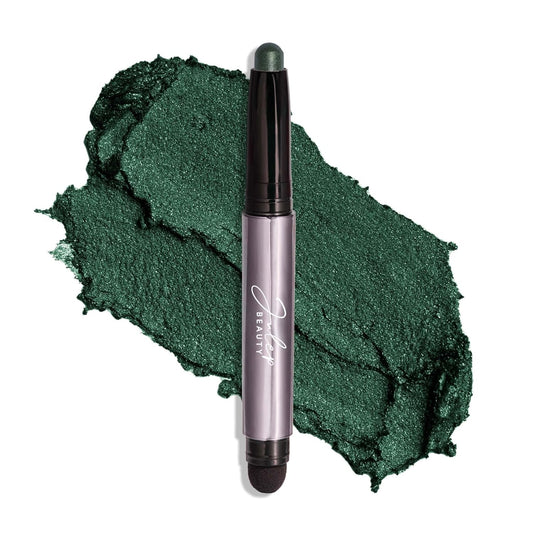 Julep Eyeshadow 101 Cream-to-Powder Waterproof Shadow Stick – Evergreen Shimmer – Long-Lasting, Crease-Proof, Deep Green Shimmer Cream Eyeshadow with Built-in Smudger | alldaygood beauty