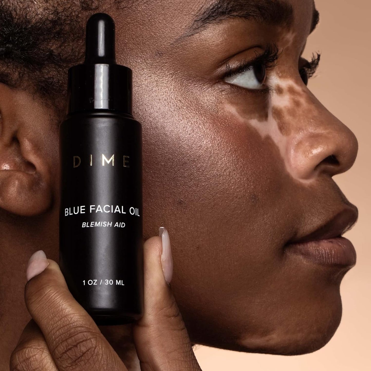 DIME Beauty Blue Facial Oil, 1 oz / 30 mL - Blemish Spot Treatment with Blue Tansy, Black Cumin Seed, Rosehip, and Grapeseed Oils