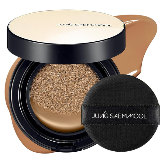 JUNG SAEM MOOL Essential Skin Nuder Cushion 30C Cinnamon 0.49 Fl Oz, No Refill, Natural Radiant Finish Cushion Foundation with Buildable Coverage, Lightweight Texture, Korean Foundation Makeup | alldaygood beauty