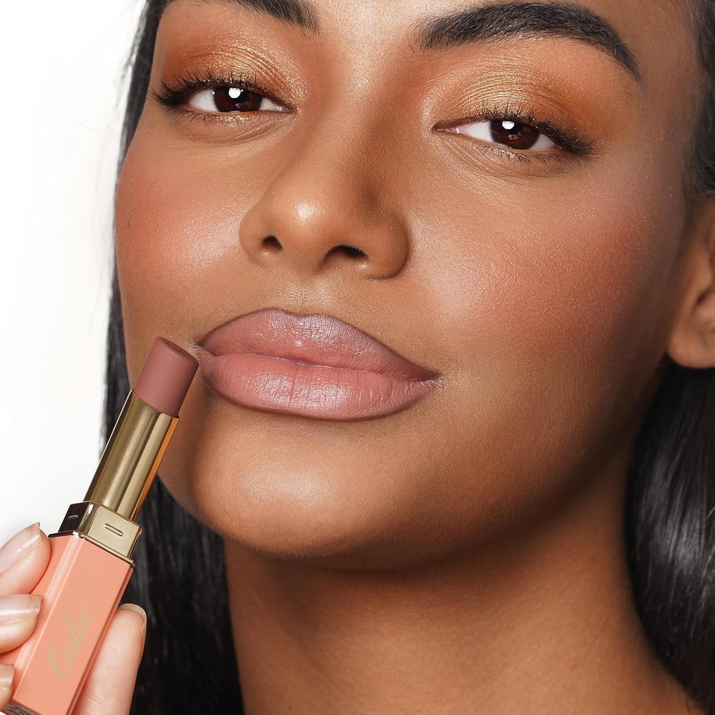 Oulac Beige Nude Satin Lipstick Set - Matte Lip Base, Full Coverage Lip Color, Satin Matte Finish, Cream Texture, Hydrating, Infused with Hyaluronic Acid, 4g*3 SG01+SG02+SG04