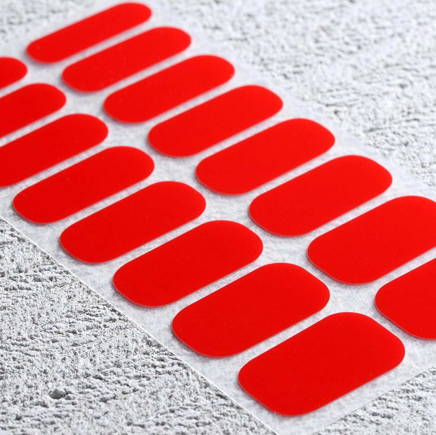 Nail Polish Strips, 32PCS Salon Quality Wraps, Long Lasting Gel Nail Stickers for Women Easy Apply& Remove (Passion Love red)