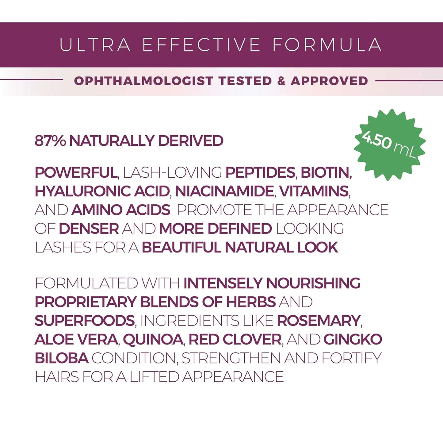 Blinc Lash & Brow Enhancer Serum, 4.50 ml / 0.15 fl oz