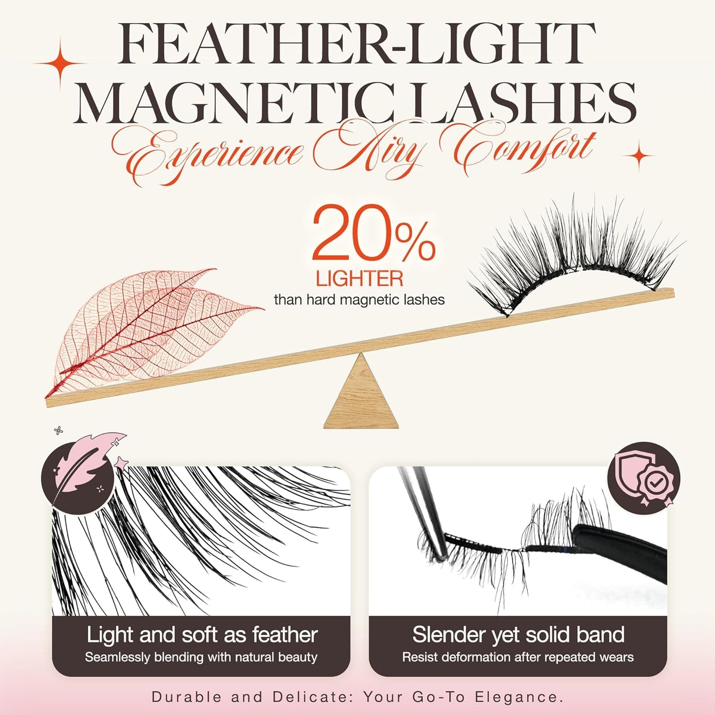 LASHVIEW Magnetic Eyelashes with Applicator,Reusable Soft Magnetic Eyelashes Natural Look, No Glue Needed RCM01-2