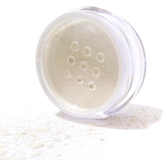 White Gold Silver Glam Iridescent Shimmer Sheer Tone Loose Eyeshadow Powder Pigment, Single Glitter Mineral Dust Jar Pot; Talc, Paraben & Cruelty Free, No Animal Testing | alldaygood beauty
