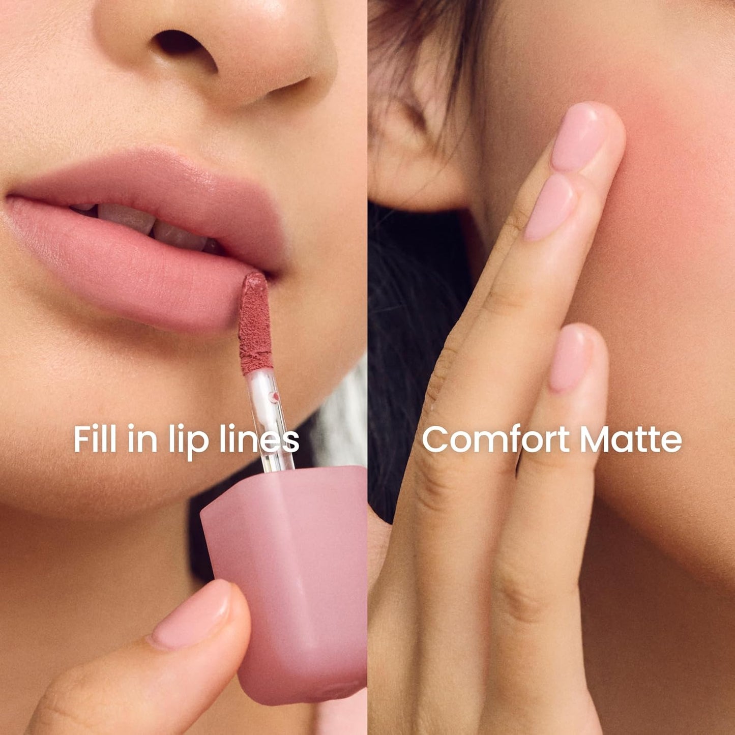 COLORGRAM NUDE BLUR TINT 14 MELLOW STRAWBERRY | Soft Velvet Matte Liquid Lipstick & Cheek Tint | Lightweight Blurring Tint for a Smooth & Airbrushed Finish | Long-Lasting & Non-Sticky Formula