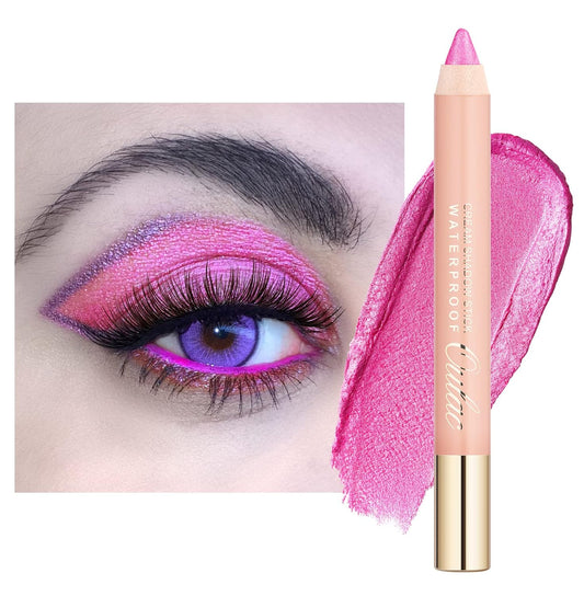 Oulac Waterproof Pink Eyeshadow Pencil for Long-Lasting Eye Looks - Easy to apply, Blendable and Smudge-proof, Vegan Beauty 3.8g, (13) Pink Vibes | alldaygood beauty