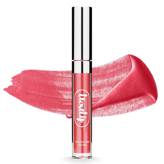 LuxeLip™ Matte Lipstick, Hydrating Non-Sticky Lip Gloss for Luminous Shine & Moisturized Lips, Lightweight, Long-Lasting Glossy Finish, Cruelty-Free Lip Makeup for Women (Petulant Blush, 8ml)