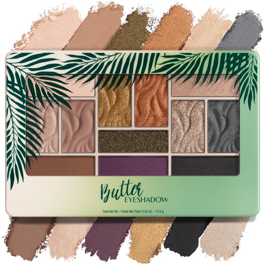 Physicians Formula Murumuru Butter Eyeshadow, 12-Shade Ultra-Creamy Palette with Murumuru & Tucuma Butters, Silky Soft Blendable Formula – Sultry Nights