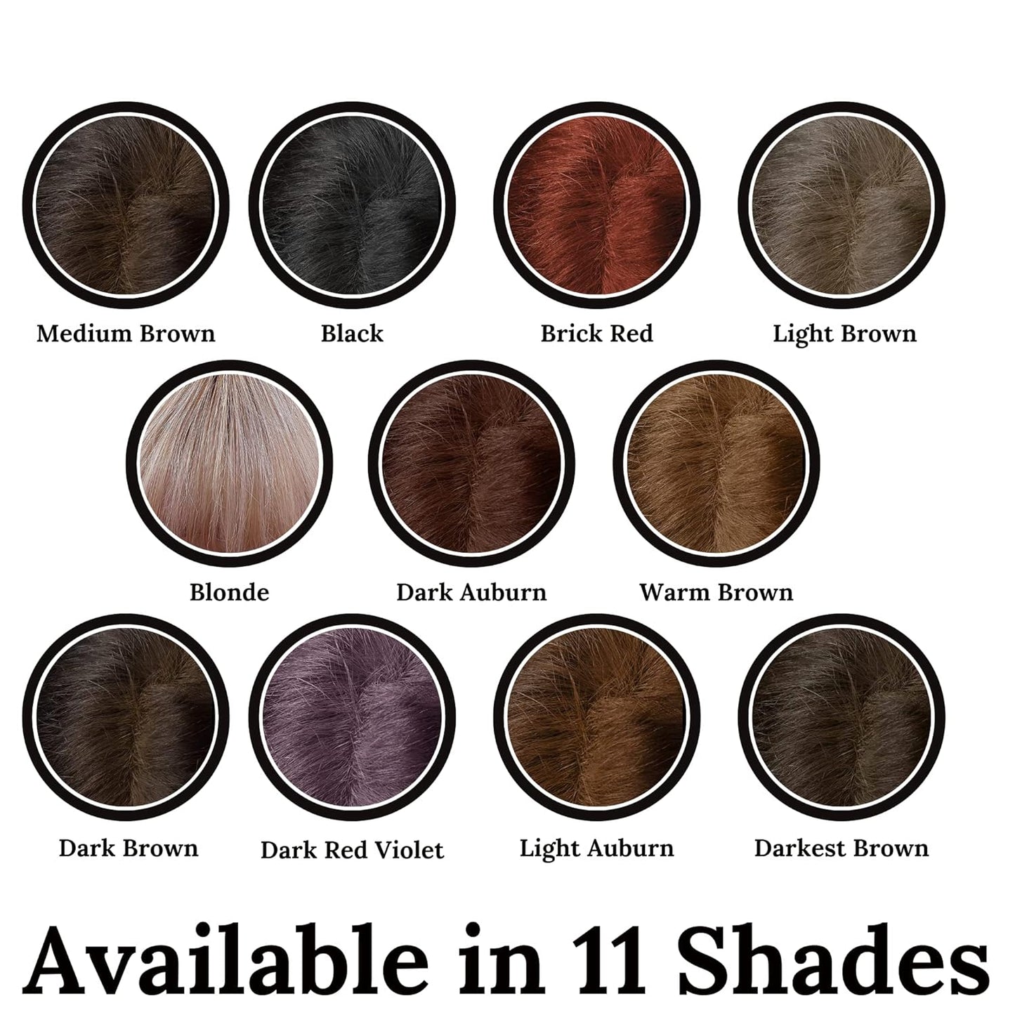 Root Touch Up Powder - Sample Size - 11 Shades Hair Concealer with Zero Fragrance, Talc or Parabens - Hair Cover Hairline Powder by NuBeauti (Light Brown)