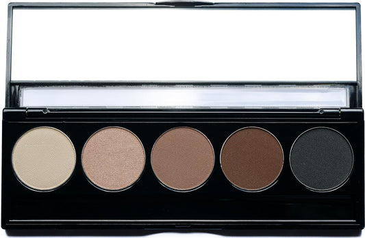 Matte Warm Tone Neutral & Shimmer Highlight Vegan Eyeshadow Palette; Talc, Paraben & Cruelty Free | alldaygood beauty