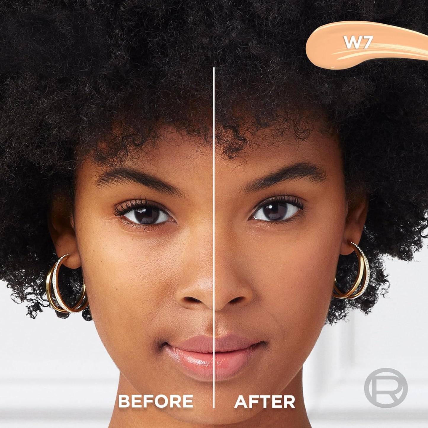 L’Oréal Paris True Match Radiant Serum Concealer, Brightening Under Eye Concealer Make Up with 1.5% Hyaluronic Acid and Caffeine, W7, 0.33 Oz