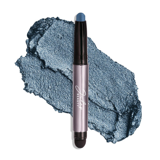 Julep Eyeshadow 101 Cream-to-Powder Waterproof Shadow Stick – Sapphire Shimmer – Long-Lasting, Crease-Proof, Jewel Toned Blue Shimmer Cream Eyeshadow with Built-in Smudger | alldaygood beauty