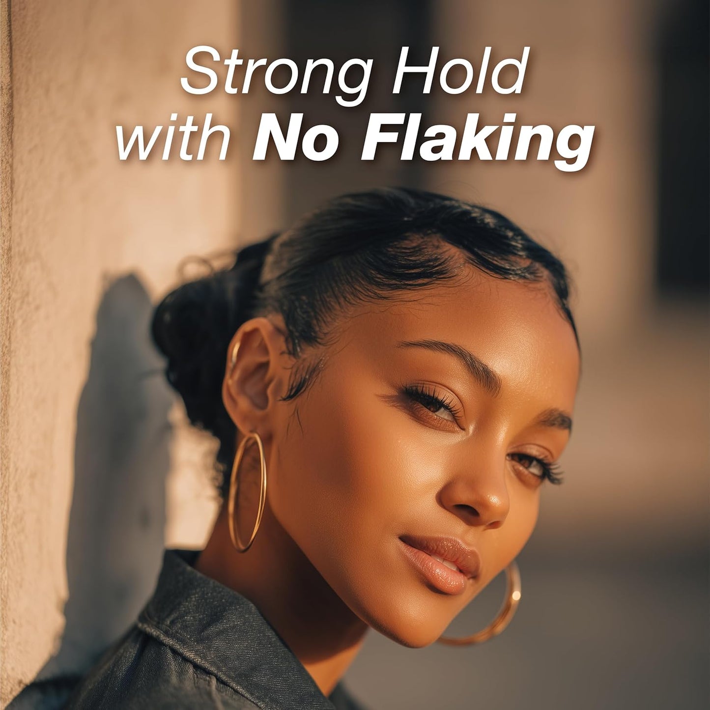 Edge Lux Edge Gro+ Real 24K Gold Repairing Edge Control Gel with Castor Oil, Biotin, Miracle Mineral, and Pearl Powder - Strengthening Hair Gel for All Hair Types, 3.53 Ounce