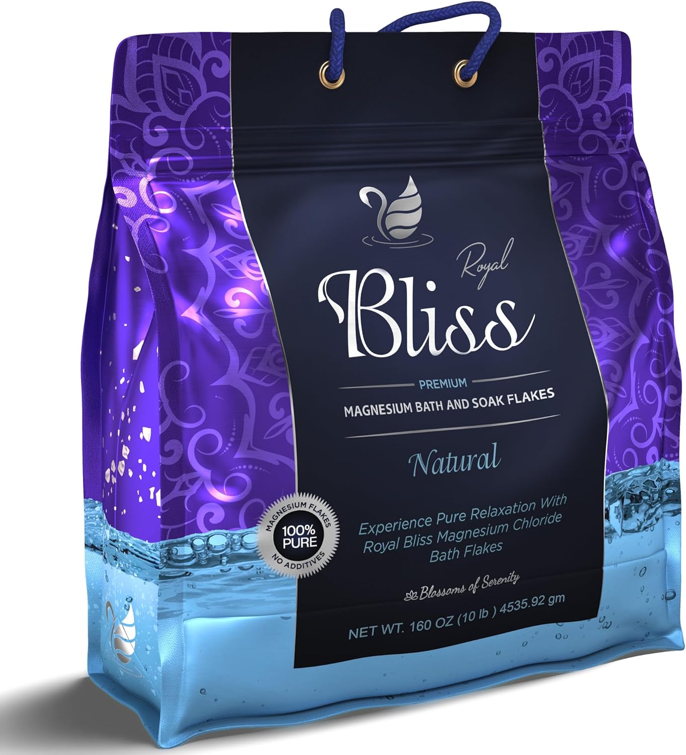 Magnesium Bath & Foot Soak | Salt Flake 10 LB (160 OZ), Super Value Pack | Natural Salts for Relaxation, Wellness & Muscle Relief, Soaking, Recovery & Stress Relief - 10 LB (160 OZ)