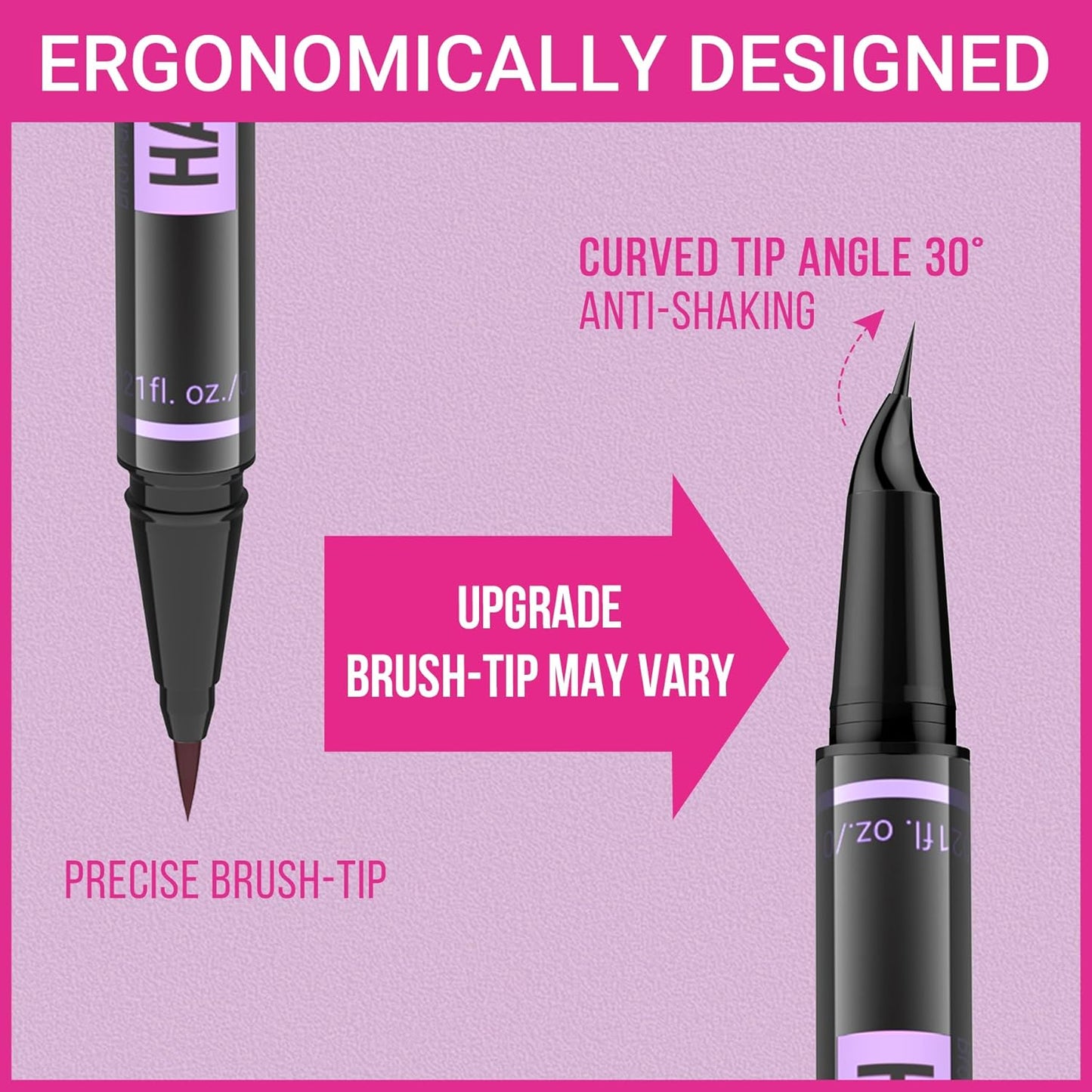 iMethod Eyebrow Pen - Eyebrow Pencil Magic 2-in-1 Eye Brow Pencils for Women with 4-Fork-Tip and Precise Brush-Tip Create Natural Hair-Like Brows, Last All Day, Microblading Eyebrow Pen, Light Brown