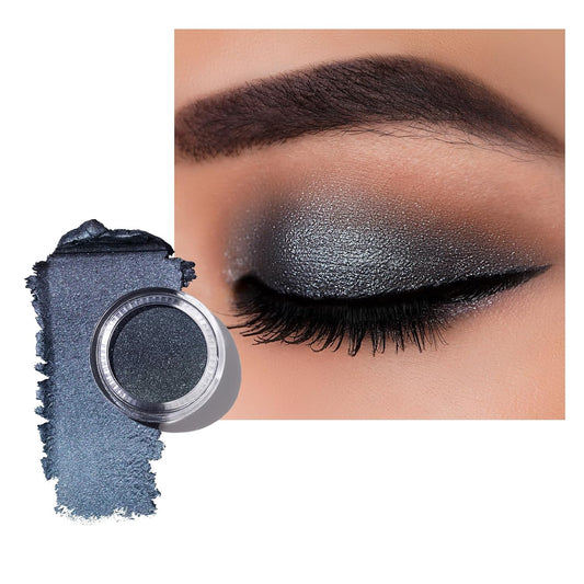 Oulac Grey Cream Eyeshadow, Waterproof Highly Pigmented Glitter Eye Shadow with Moisturizing Formula, Extremely Soft Creamy Texture, Easy to Blend, Large Capacity,.(06) | alldaygood beauty