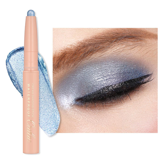 Oulac Waterproof Eye Shadow Stick Smooth and Long Lasting, Shimmering Glitter Finish, Blendable Eyes Makeup, Vegan & Cruelty-Free 3.8g, 18 Careless Whisper | alldaygood beauty