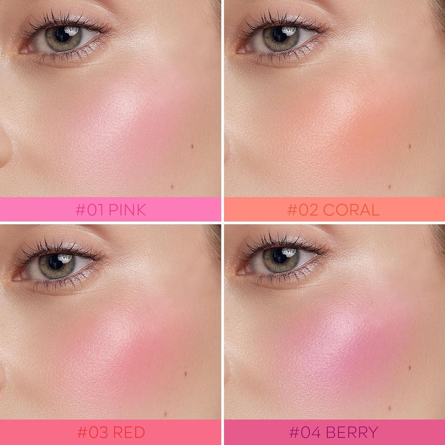 KYDA Water Jelly Tint Blush, Coral, Jelly Tinted Makeup Stick, for Lips and Cheek Stain, Buildable Watercolor Finish, Lasting Moisturising