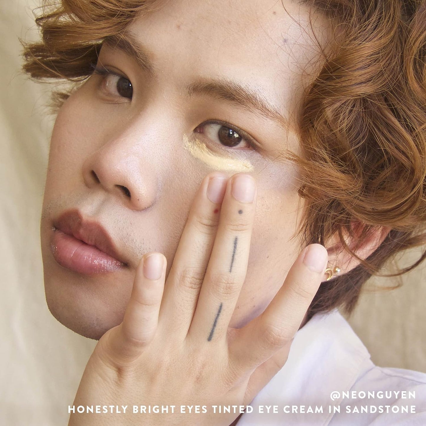 Honest Beauty Honestly Bright Eyes Tinted Eye Cream | Brightens + Diffuses Dark Circles | Hyaluronic Acid + Squalane | EWG Verified, Vegan + Cruelty Free | Sandstone, 0.5 fl oz