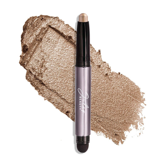 Julep Eyeshadow 101 Cream-to-Powder Waterproof Shadow Stick – Silver Moonlight Shimmer – Long-Lasting, Crease-Proof, Medium Golden-Beige Shimmer Eyeshadow with Built-in Smudger | alldaygood beauty