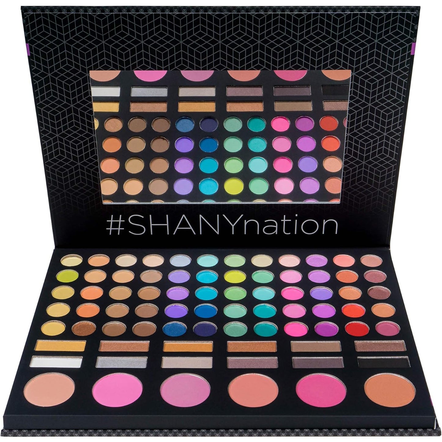 SHANY Festival Ready Palette - Highly Pigmented Blendable Eye shadows, Makeup Blush and Face powder Makeup Kit with 78 Colors - Makeup Palette