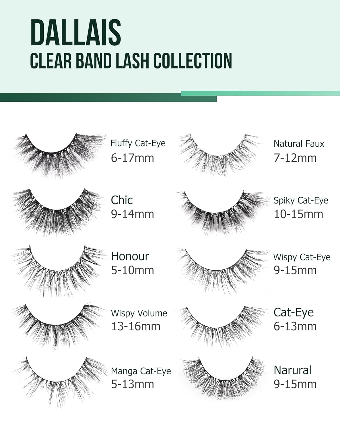 Lashes Wispy False Eyelashes Natural Look Fluffy Mink Lashes Doll Eyelashes Thick Faux Mink Eyelashes C Curl Fake Lashes 14MM 7 Pairs