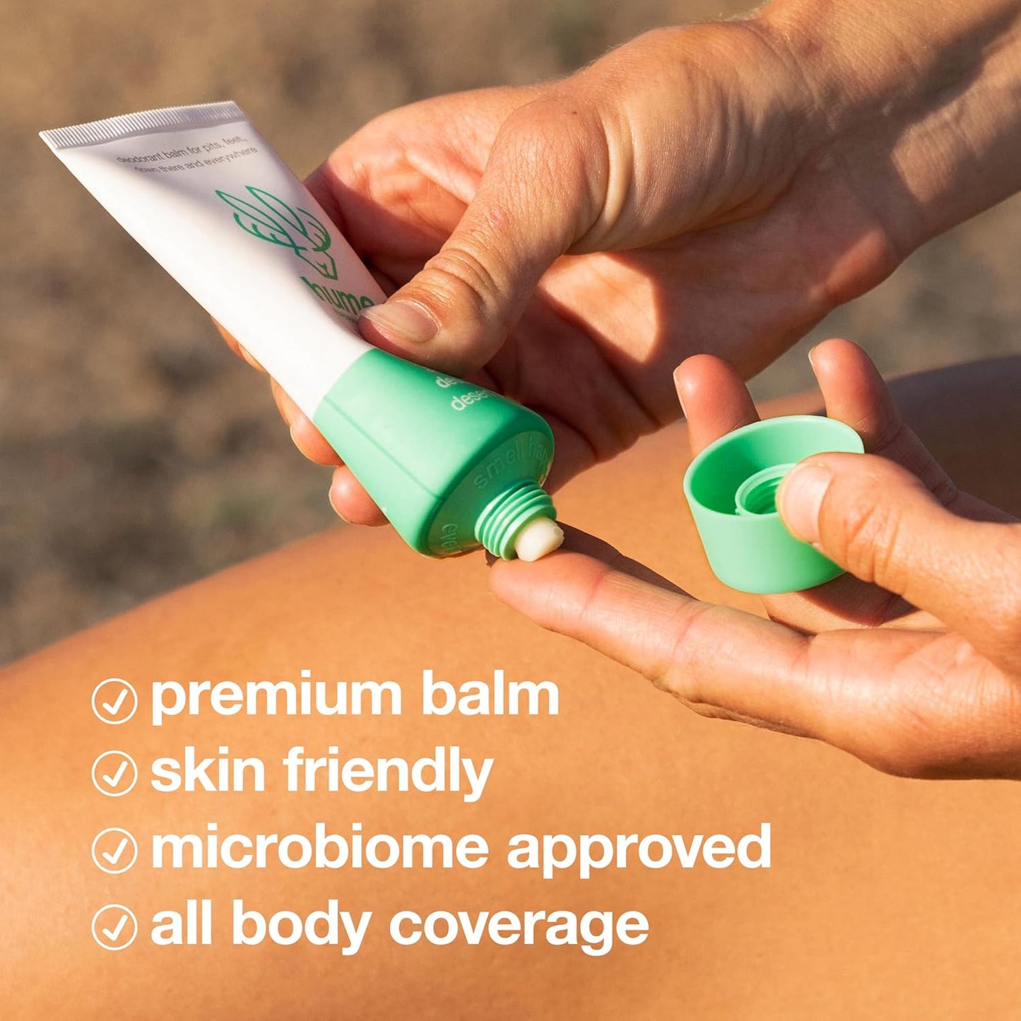 Hume Supernatural Invisible Whole Body Deo Balm - Full Body Protection - Aluminum Free, No Baking Soda - Anti-Chafing Odor Control - Clinically Tested on Sensitive Skin (Mixed Trio)