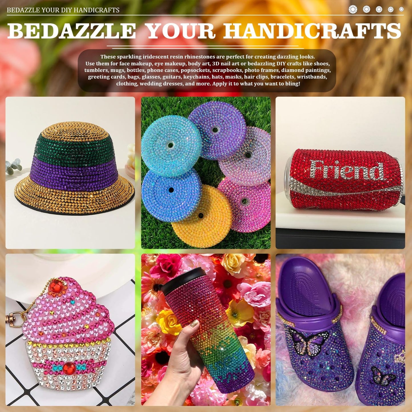 Resin Rhinestones Crafting, 2/3/4/5/6mm Flatback Jelly Rhinestones, 2 Boxes Transparent Grass Green AB Non Hotfix Crystal Gems for Bedazzling Crafts Mugs Tumblers Clothes Makeup Nail