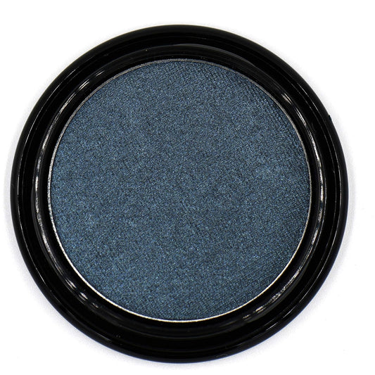 Dark Starry Night Metallic Navy Blue Grey Gray Silver Shimmer Pressed Powder Single Vegan Eyeshadow; Talc, Paraben & Cruelty Free | alldaygood beauty