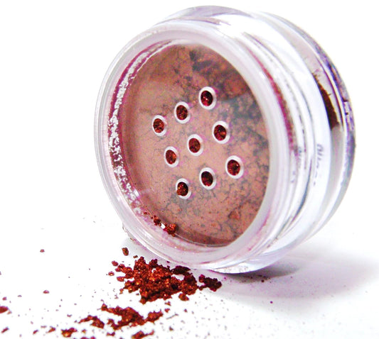 Beautiful Mocha Brown Brass Loose Eyeshadow Powder Pigment, Single Glitter Mineral Dust Jar Pot; Talc, Paraben & Cruelty Free, No Animal Testing | alldaygood beauty