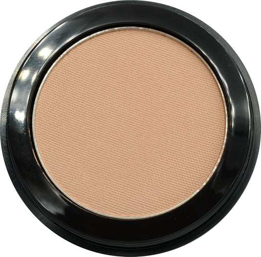 Amaretto Matte Light Brown Beige Peach Pressed Powder Single Vegan Eyeshadow; Talc, Paraben & Cruelty Free | alldaygood beauty