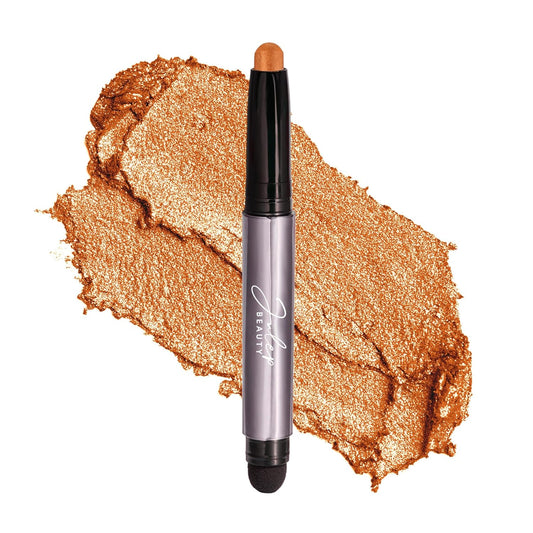 Julep Eyeshadow 101 Cream-to-Powder Waterproof Shadow Stick – Marmalade Shimmer – Long-Lasting, Crease-Proof, Orange Apricot Shimmer Cream Eyeshadow with Built-in Smudger | alldaygood beauty