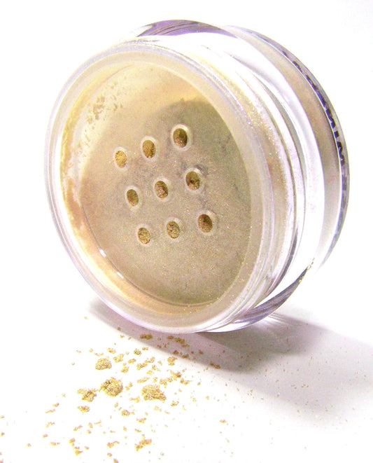 Full Moon Nude Beige Gold Shimmer Glam Single Loose Powder Eyeshadow; Vegan, Talc & Paraben Free | alldaygood beauty