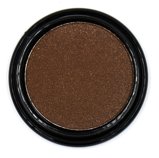 Truffle Chocolate Deep Dark Chestnut Cocoa Brown Shimmer Pressed Powder Single Vegan Eyeshadow; Talc, Paraben & Cruelty Free | alldaygood beauty