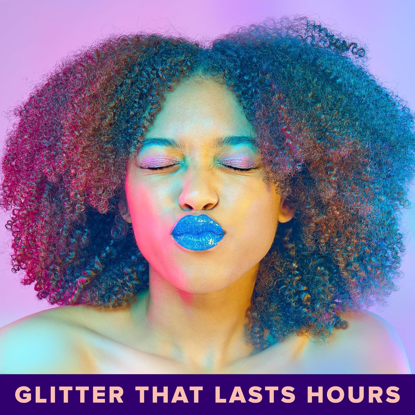 UNICORN SNOT Quiet Riot™ Plastic-Free Glitter Lip Duo | 2-in-1 Set w/Matte Lipstick & Sparkly Glitter Lip Gloss | Halloween Costume Makeup | 0.15oz Blue Lipstick & 0.16oz Gloss (Dream)