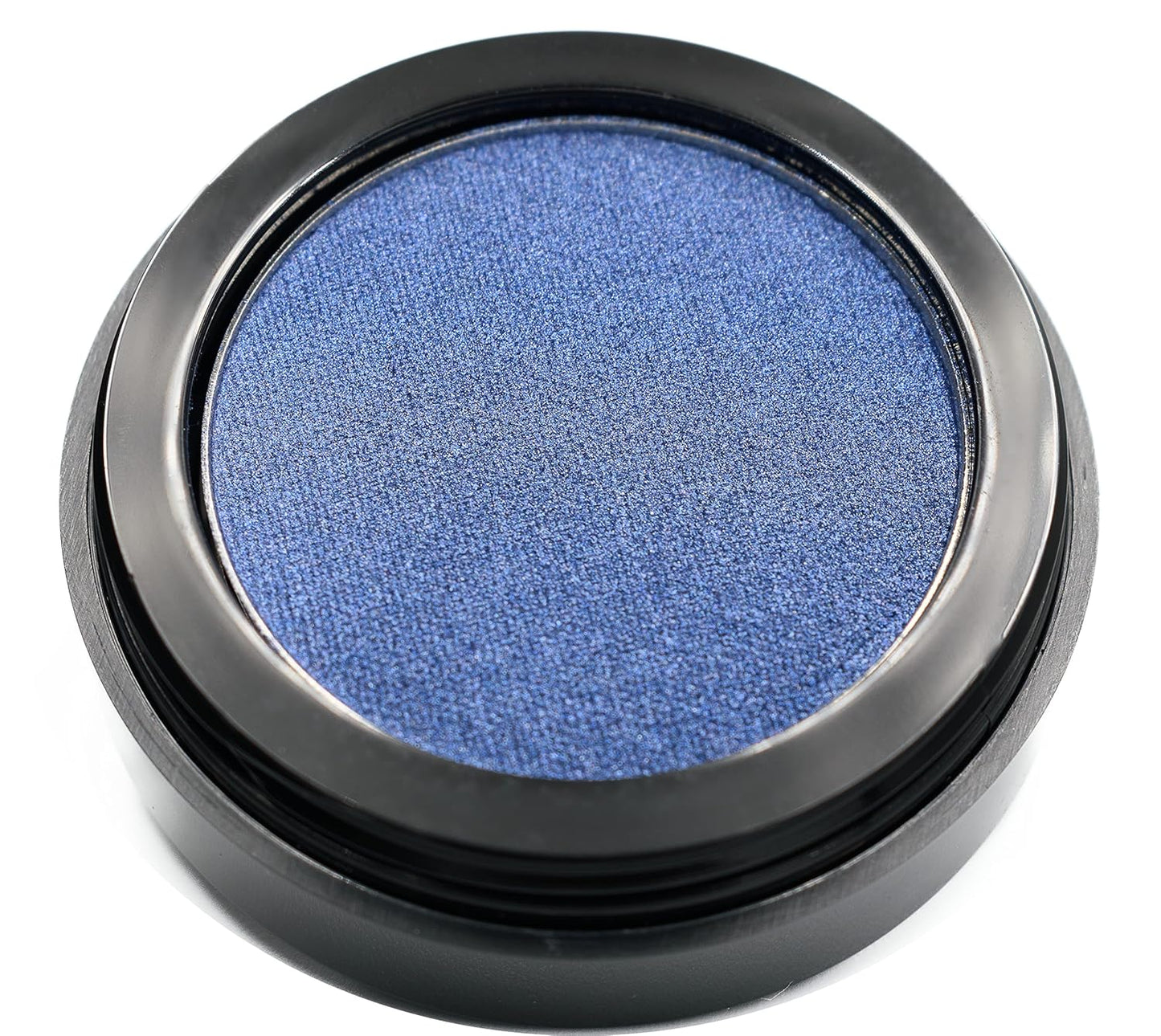 Atlantic Navy Denim Royal Blue Sparkling Pressed Powder Single Vegan Eyeshadow; Talc, Paraben & Cruelty Free