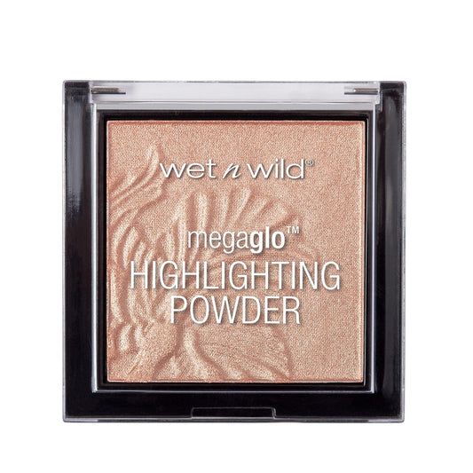 wet n wild MegaGlo Highlighting Powder, Highlighter Makeup, Shimmer Glow, Natural Pink Precious Petals | alldaygood beauty