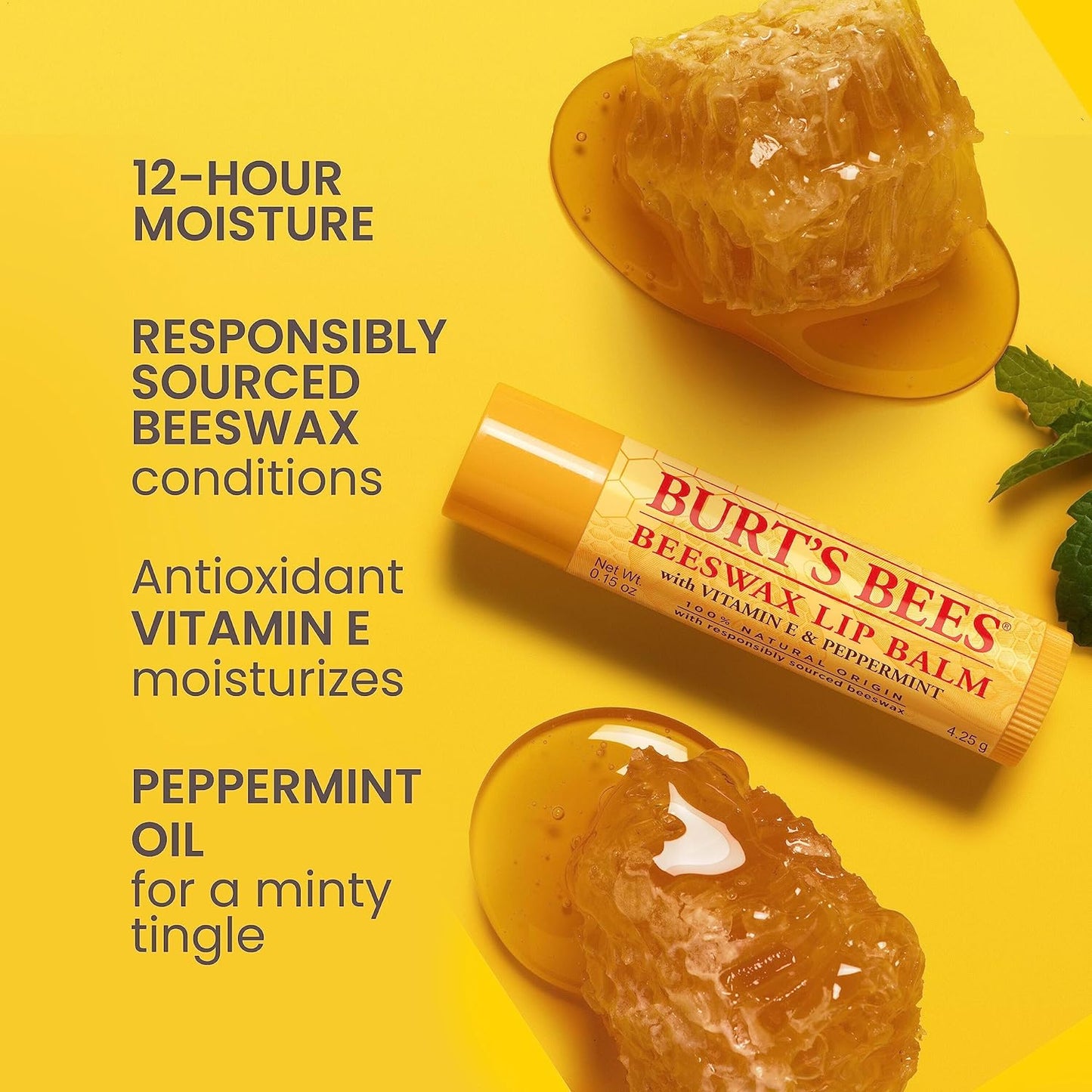 Burt's Bees Gifts Ideas - Balm Bouquet Lip Balm Set, Original Beeswax, Vanilla Bean, Cucumber Mint, Coconut & Pear Pack, Natural Origin Lip Treatment, 4 Tubes, 0.15 oz.