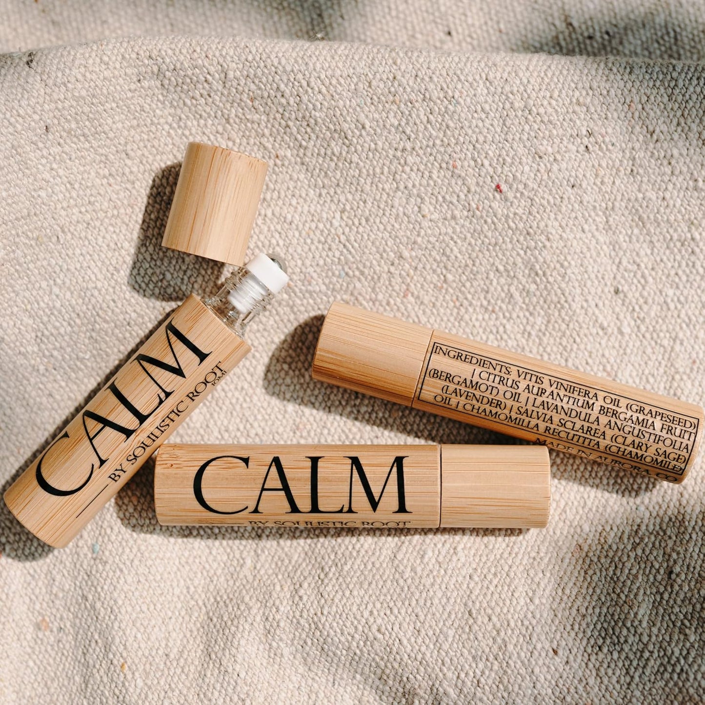 Calm Essential Oil Roller, Calm Essential Oil Roll On Blend, 10ml Glass Roller- Stress Relief, Essential Oil Blends, Aromatherapy Self Care Products for Women